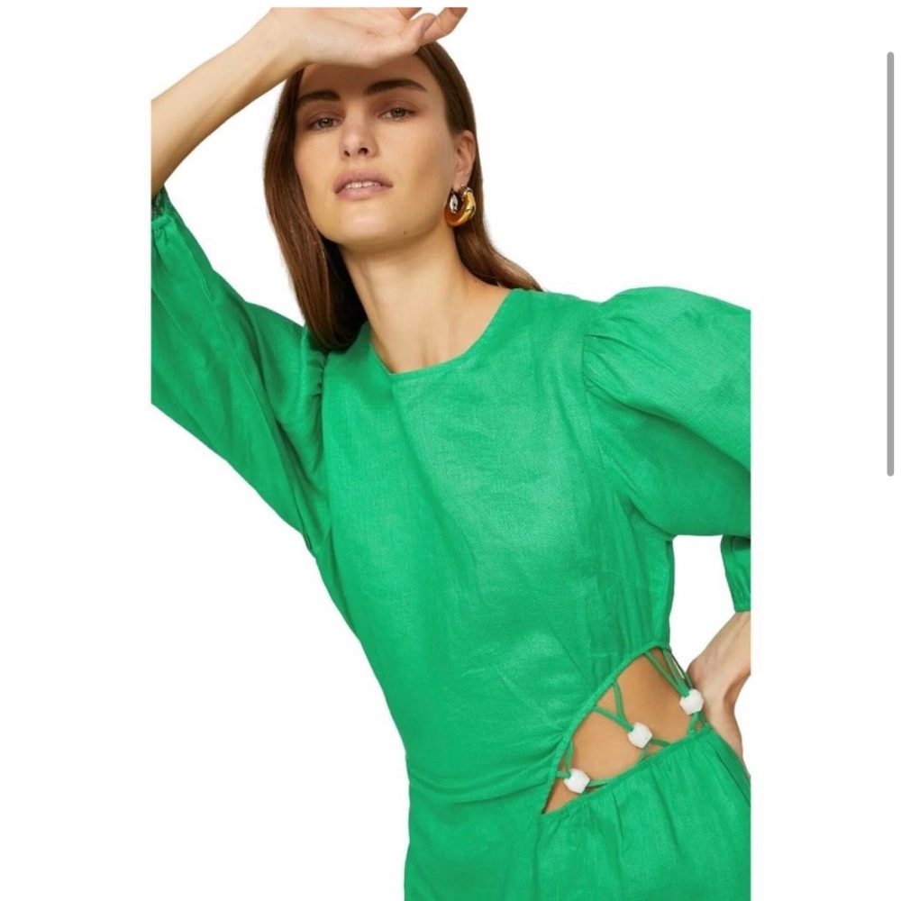 Suboo green Elodie mini dress